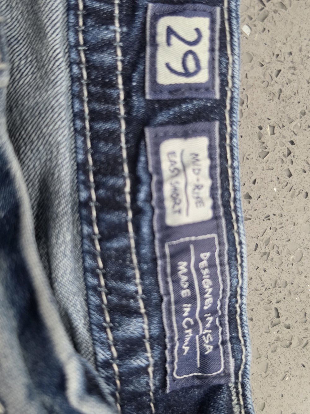 Miss Me Light Blue Faded Denim Shorts - Picture 3 of 6